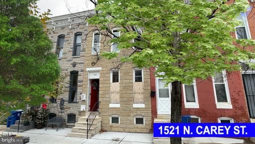 1521 N CAREY ST, BALTIMORE, MD, 21217, BALTIMORE CITY