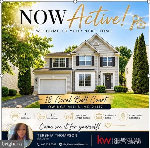 18 Coral Bell Ct, Owings Mills, MD 21117-5040, United States