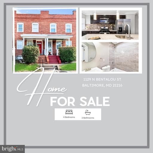 1129 N BENTALOU ST, BALTIMORE, MD, 21216