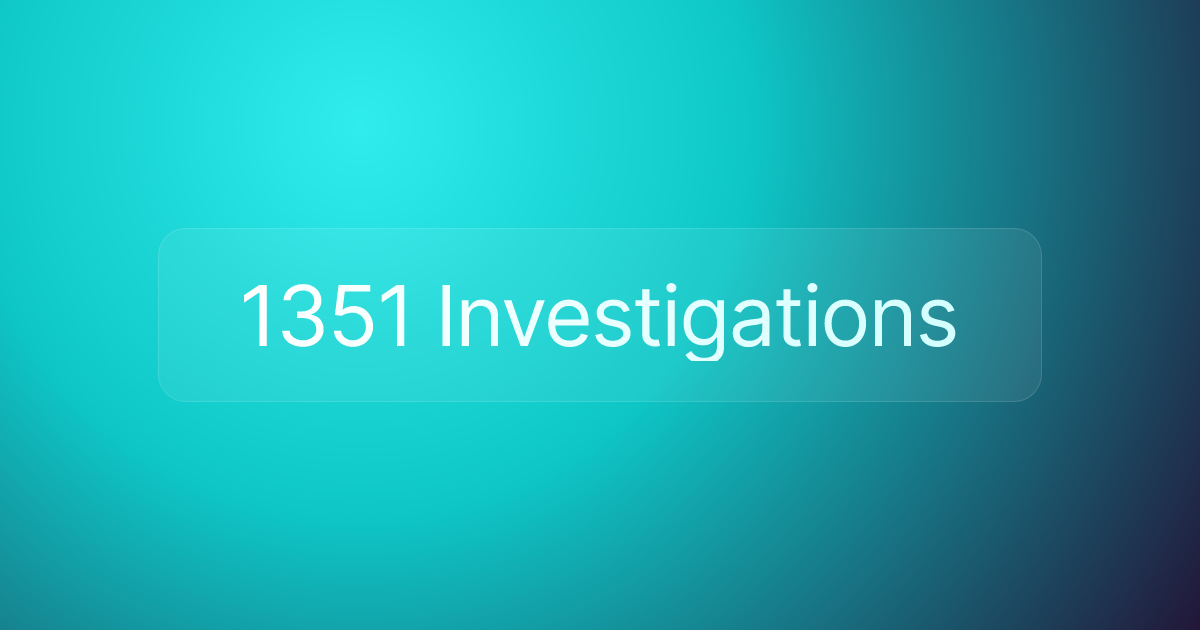 1351 Investigations
