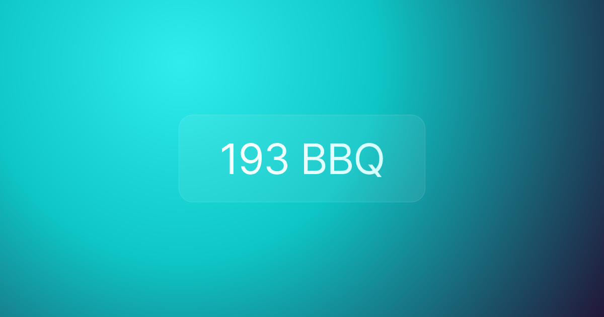 193 BBQ