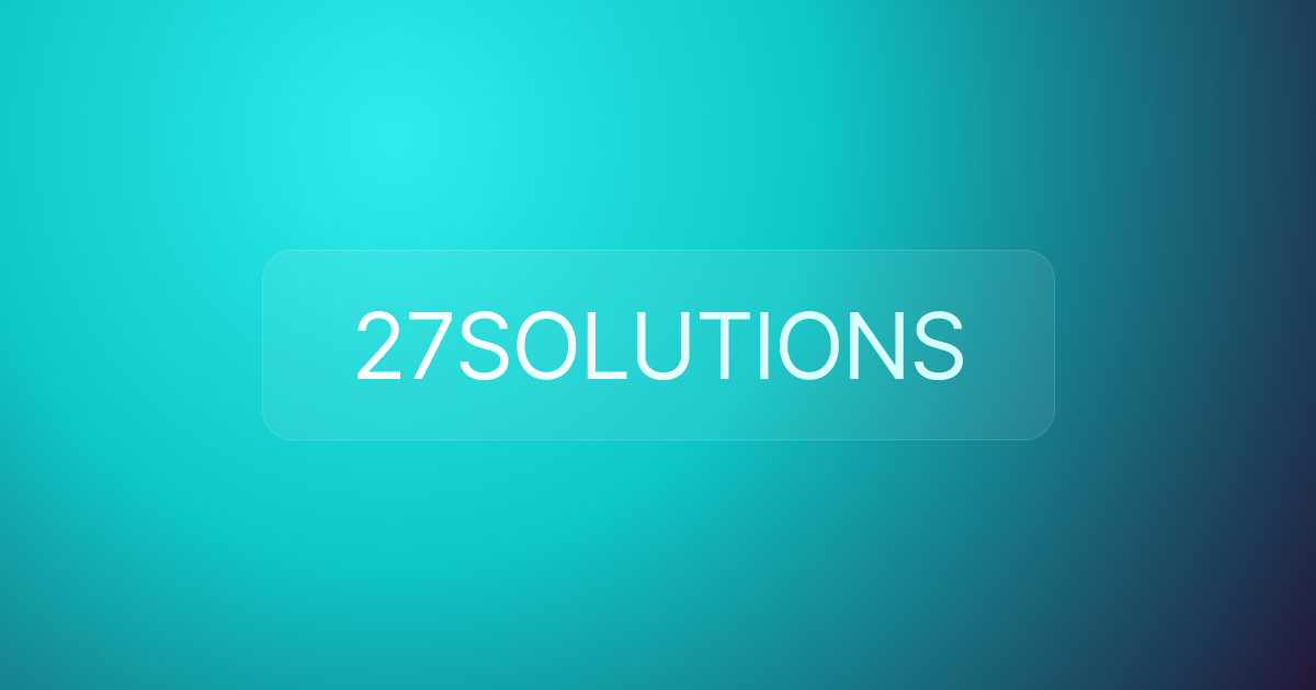 27SOLUTIONS