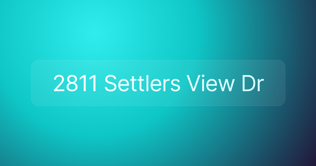 2811 Settlers View Dr