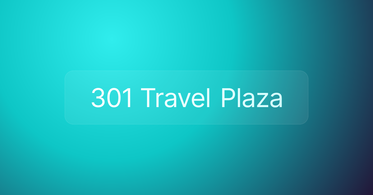 301 Travel Plaza