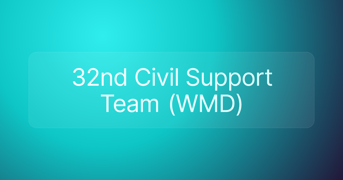 32nd Civil Support Team (WMD)