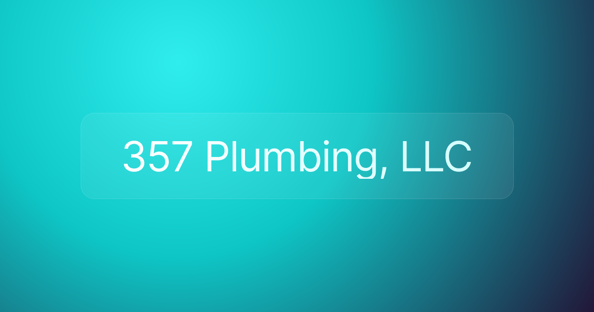 357 Plumbing, LLC