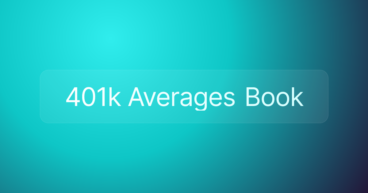 401k Averages Book