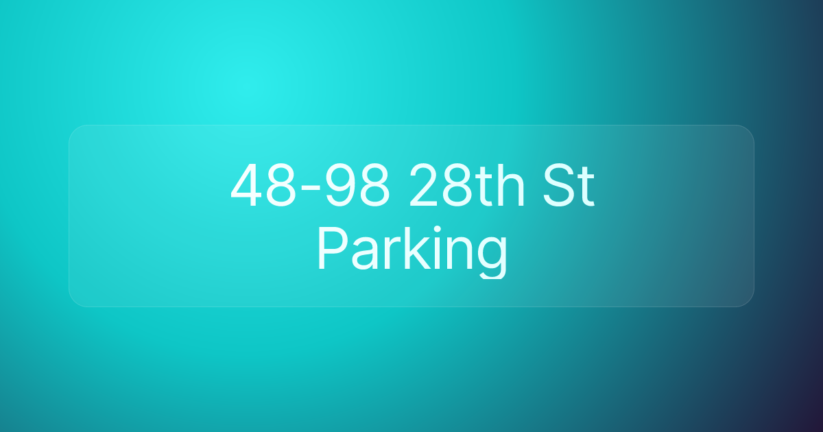 48-98 28th St Parking