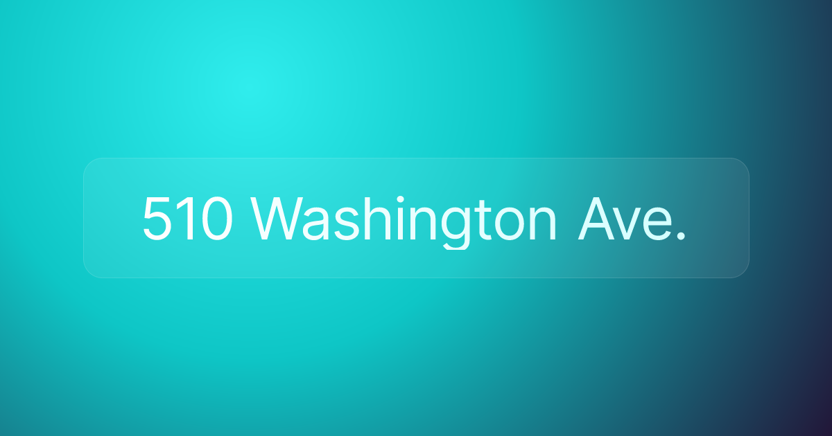510 Washington Ave.