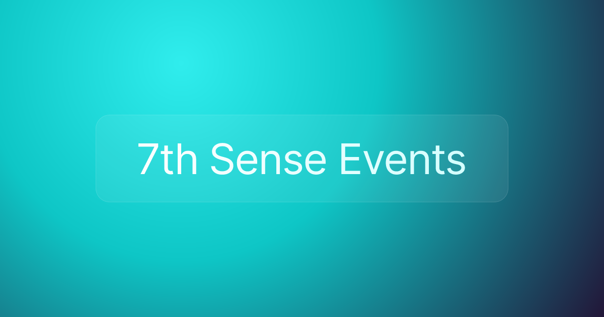7th Sense Events