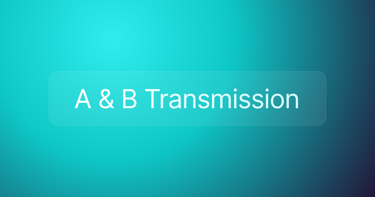 A & B Transmission