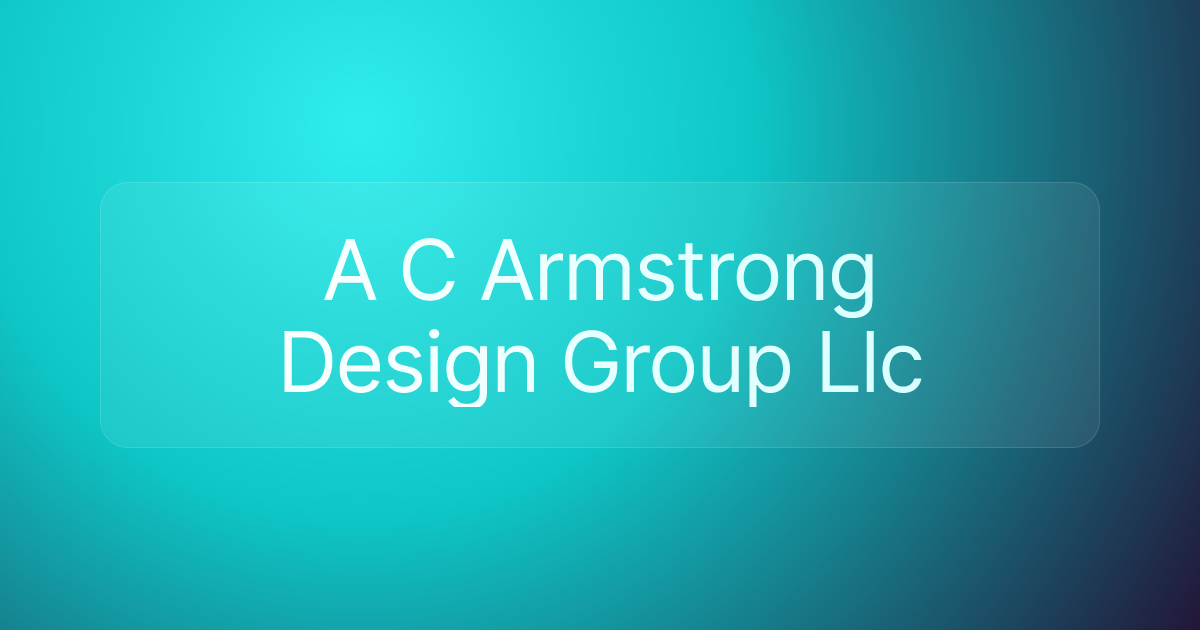 A C Armstrong Design Group Llc