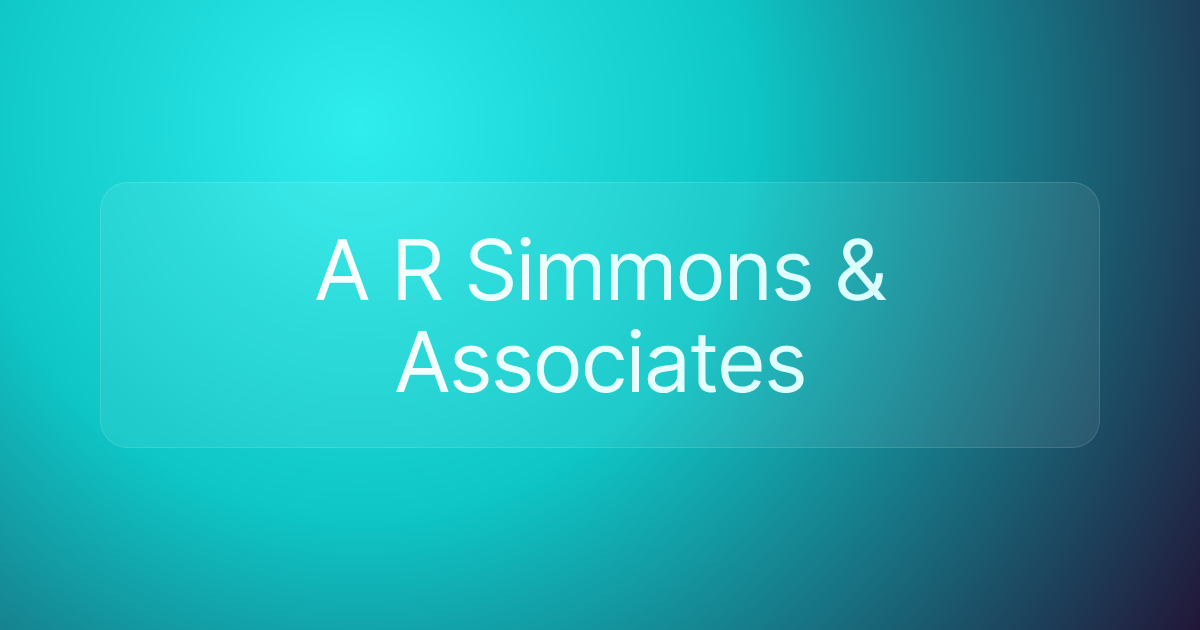 A R Simmons & Associates