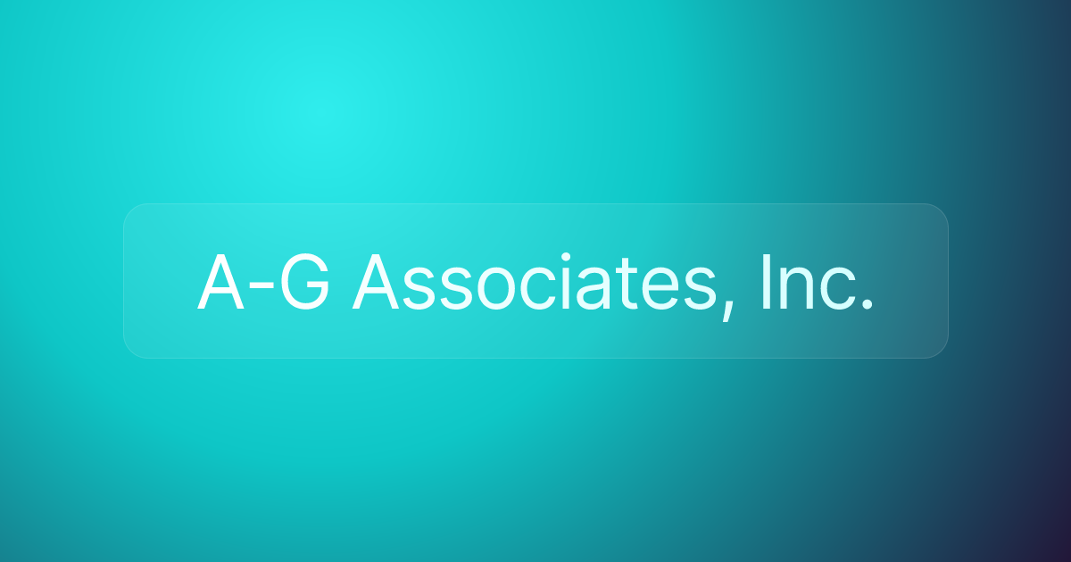 A-G Associates, Inc.