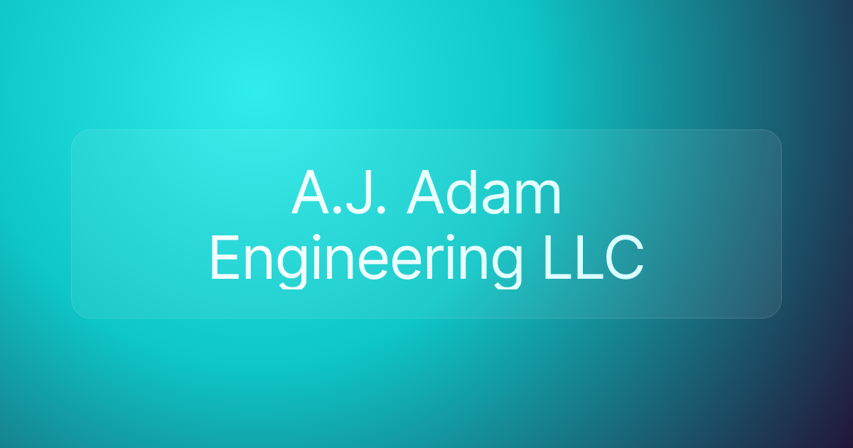 A.J. Adam Engineering LLC