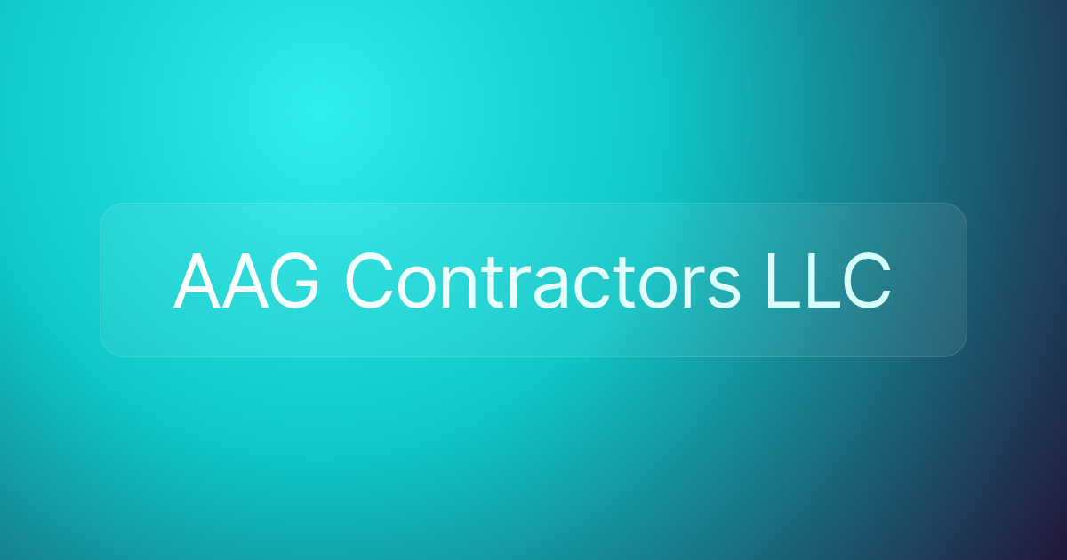 AAG Contractors LLC