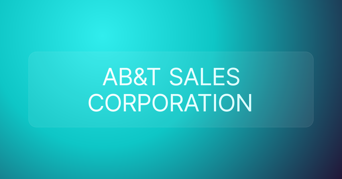 AB&T SALES CORPORATION