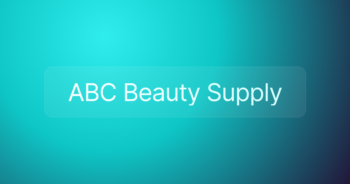 ABC Beauty Supply