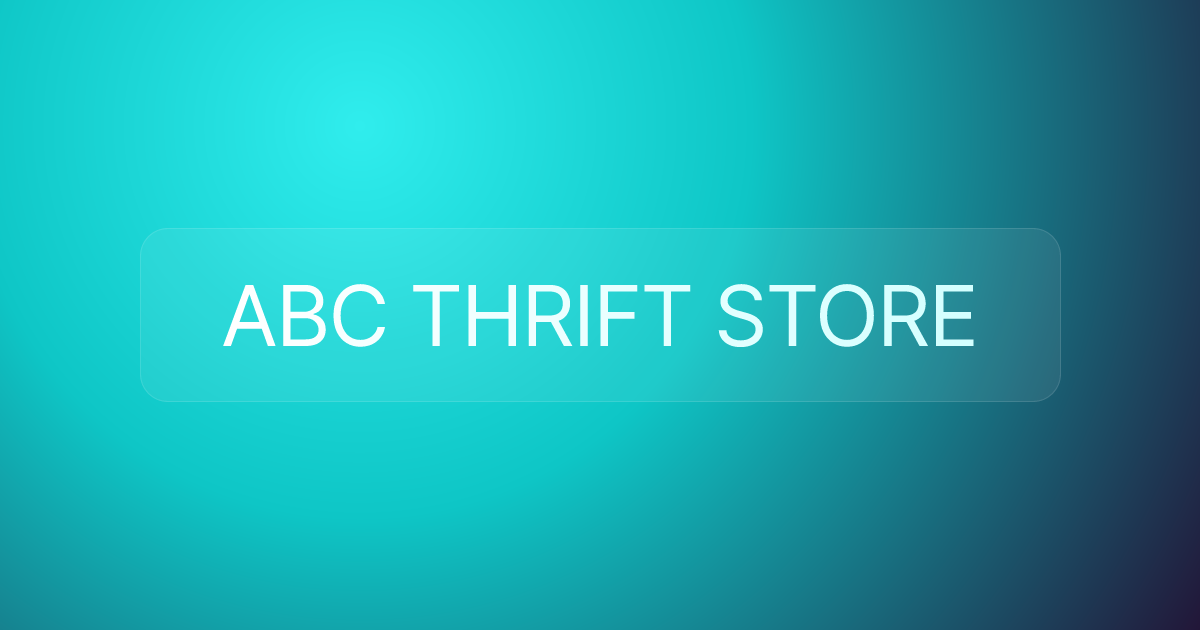ABC THRIFT STORE