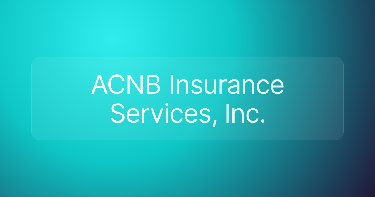 ACNB Insurance Services, Inc.