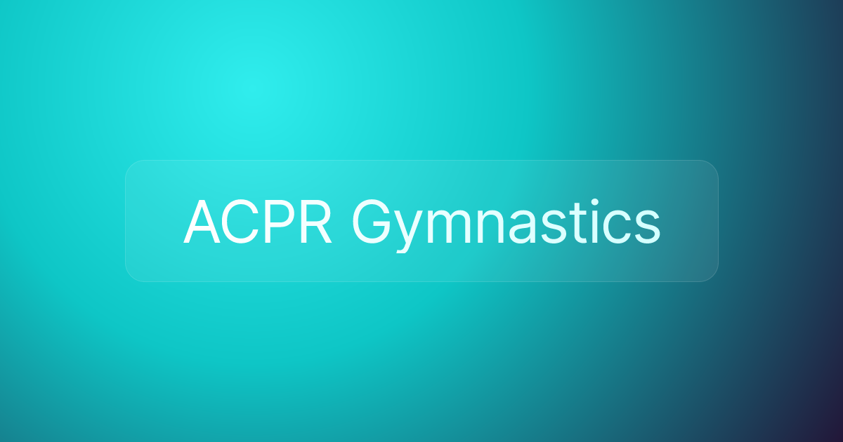 ACPR Gymnastics