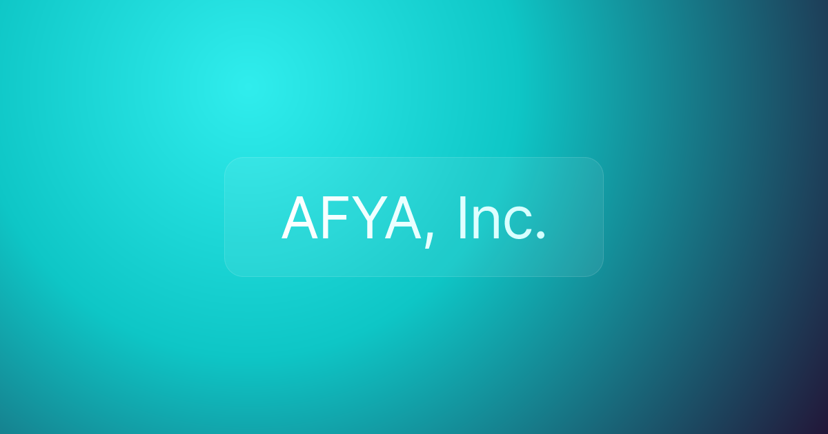 AFYA, Inc.
