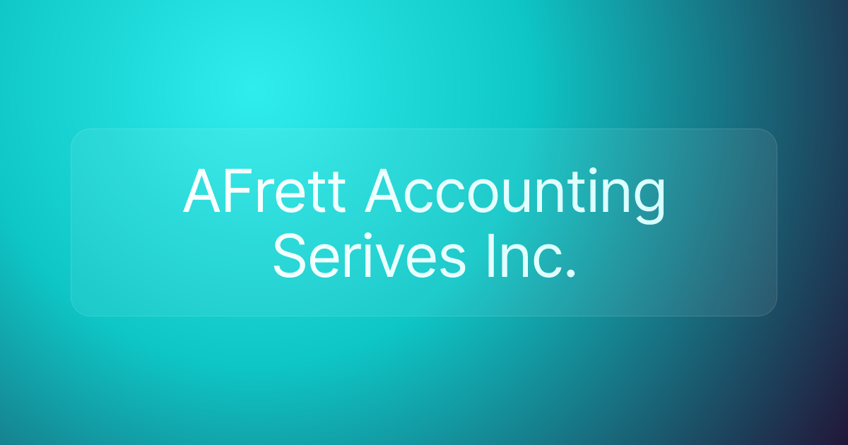 AFrett Accounting Serives Inc.