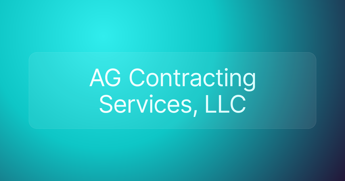 AG Contracting Services, LLC