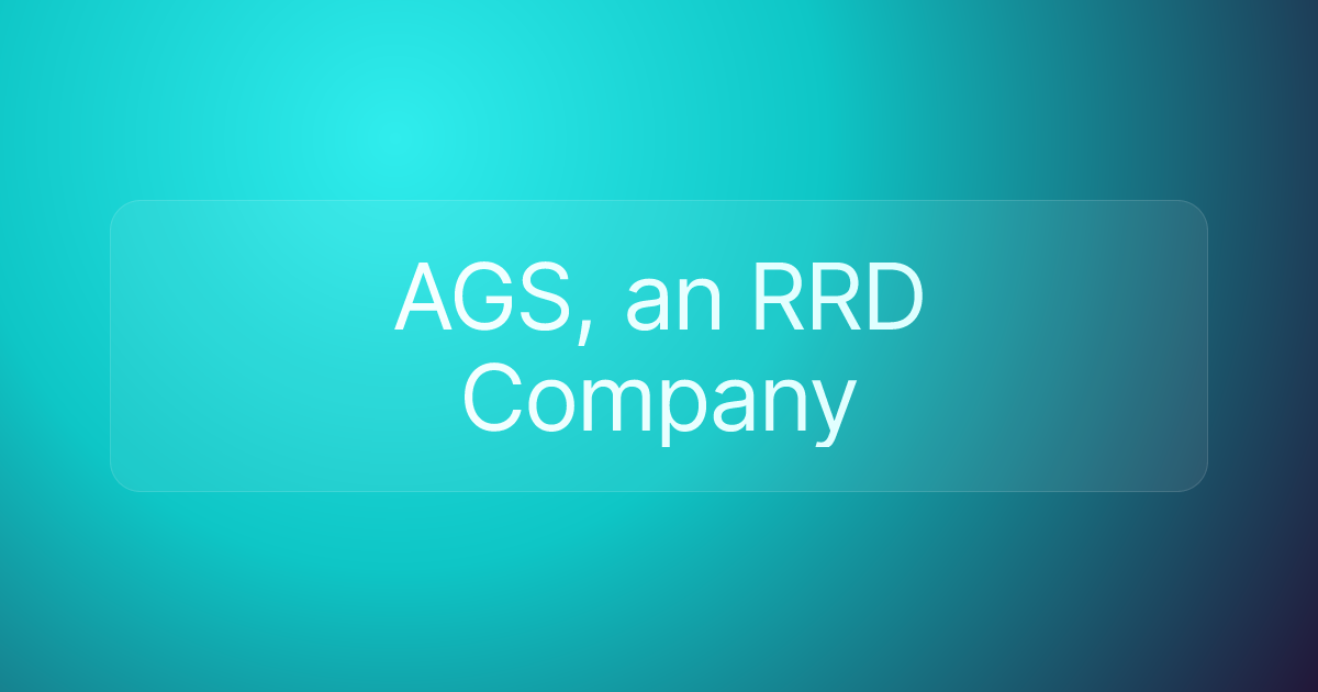 AGS, an RRD Company