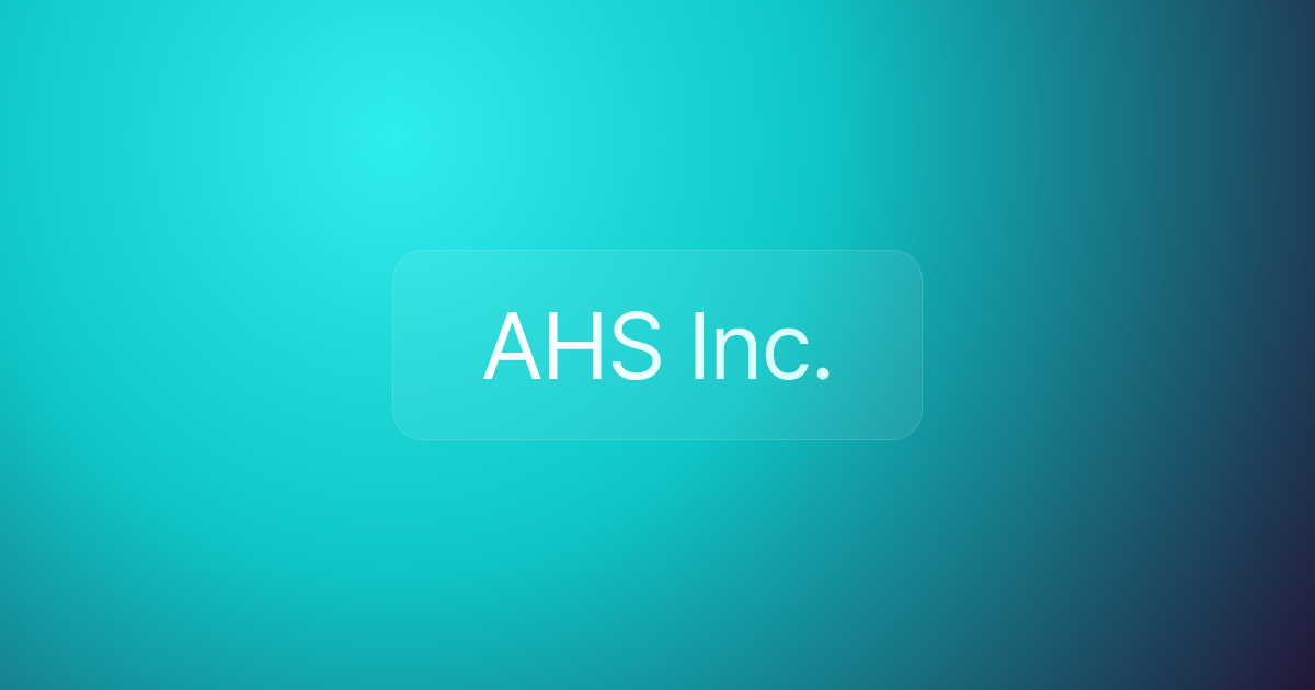 AHS Inc.