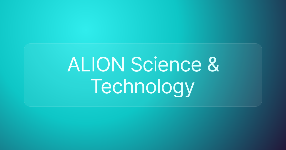ALION Science & Technology