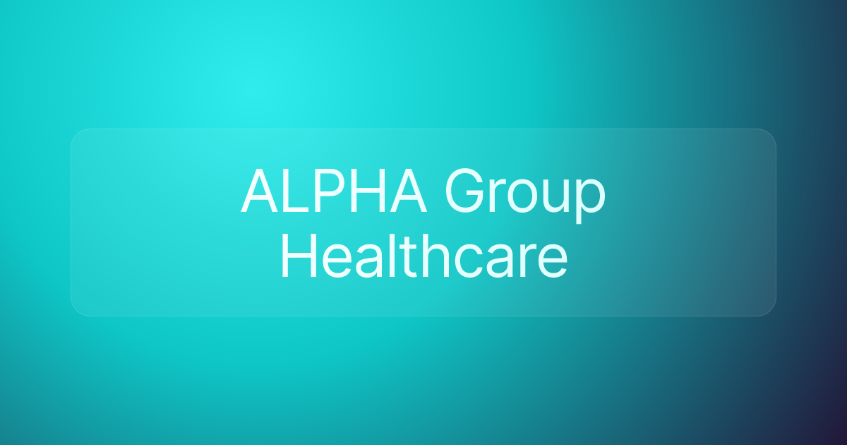 ALPHA Group Healthcare