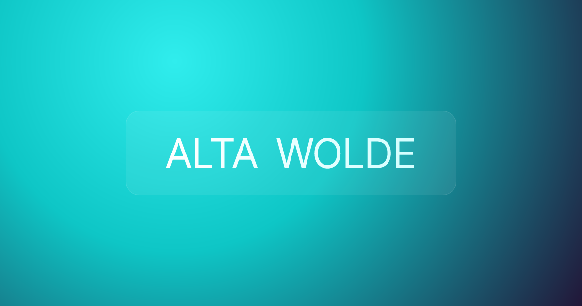 ALTA WOLDE