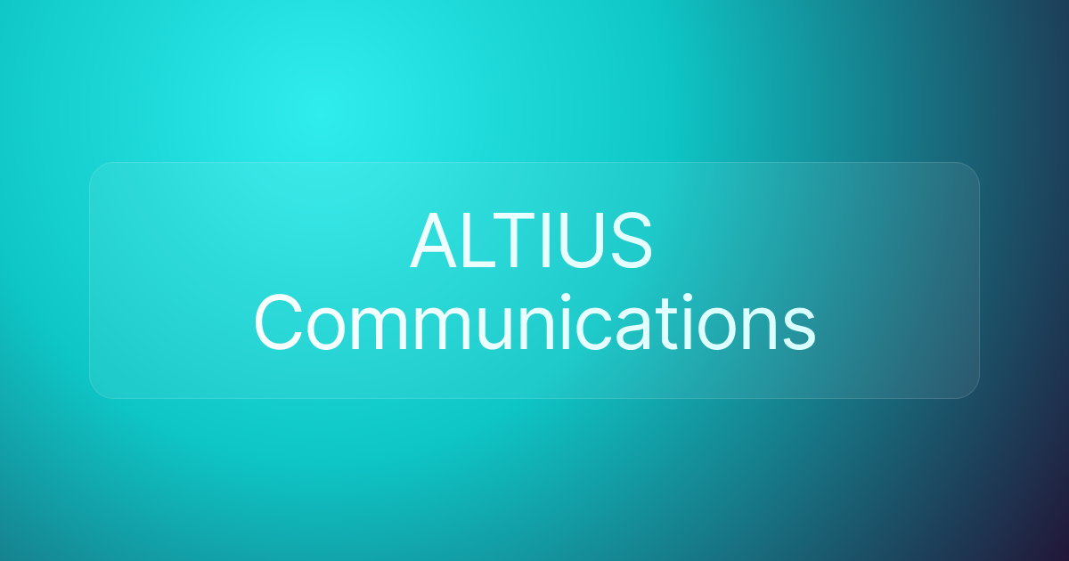 ALTIUS Communications