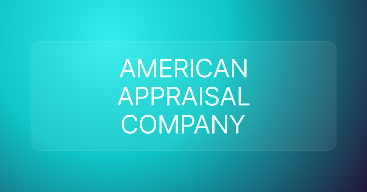AMERICAN APPRAISAL COMPANY