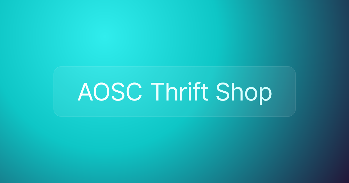 AOSC Thrift Shop