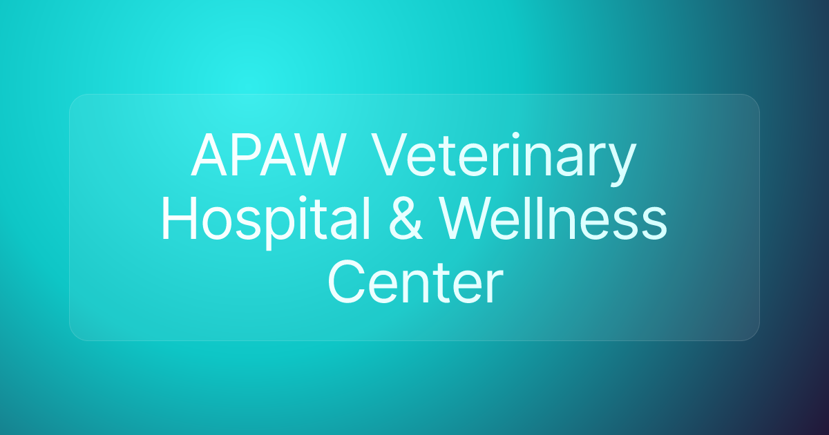 APAW Veterinary Hospital & Wellness Center