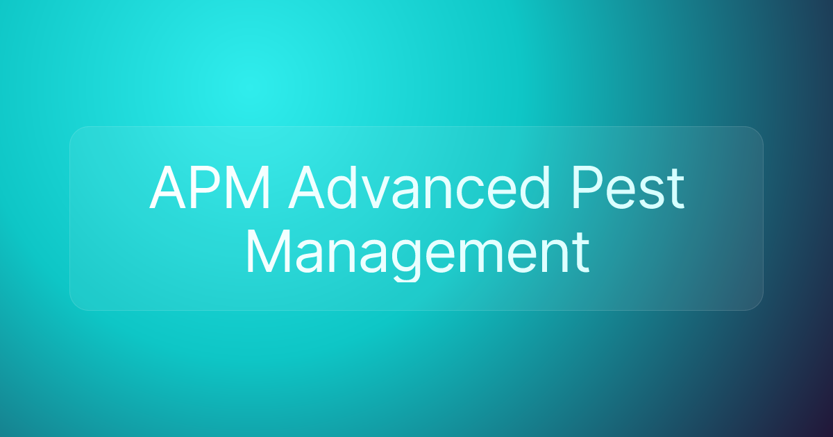 APM Advanced Pest Management
