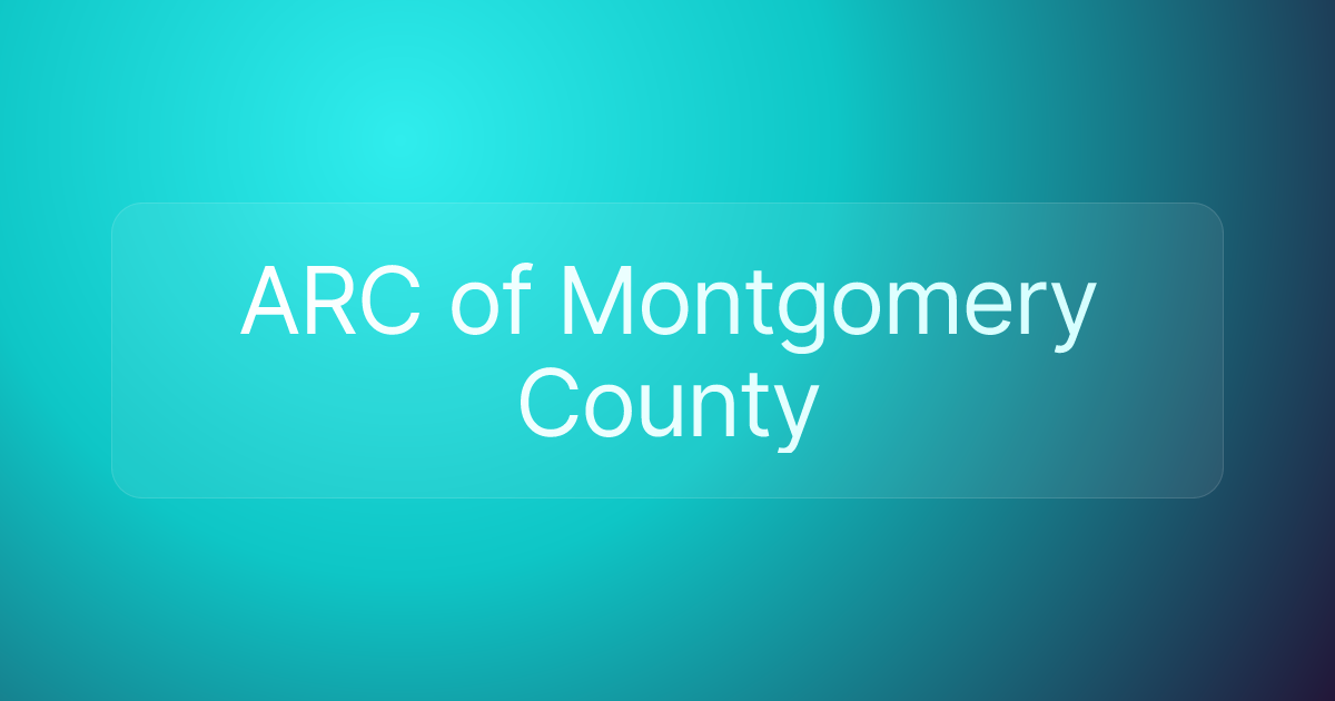 ARC of Montgomery County