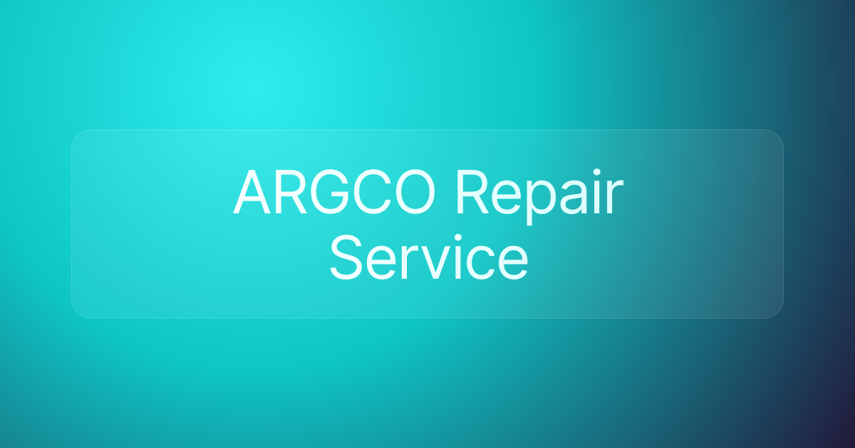 ARGCO Repair Service