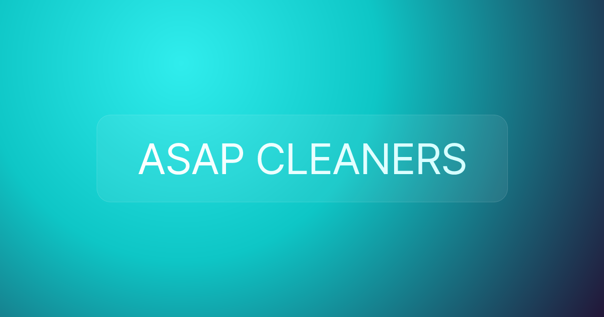 ASAP CLEANERS