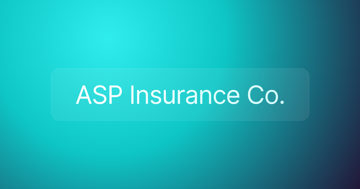 ASP Insurance Co.