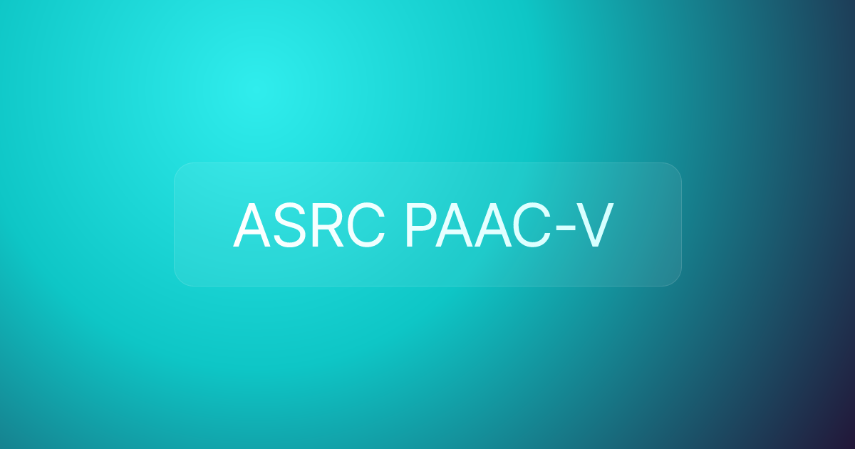 ASRC PAAC-V