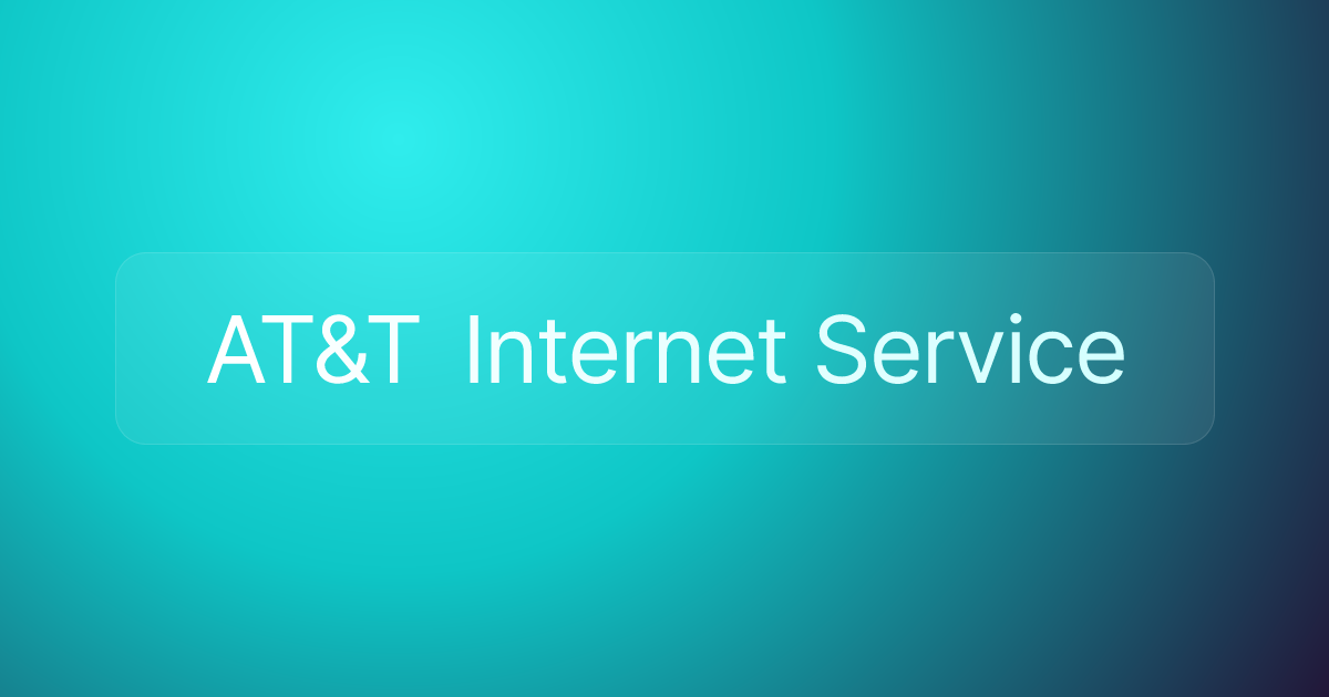 AT&T Internet Service