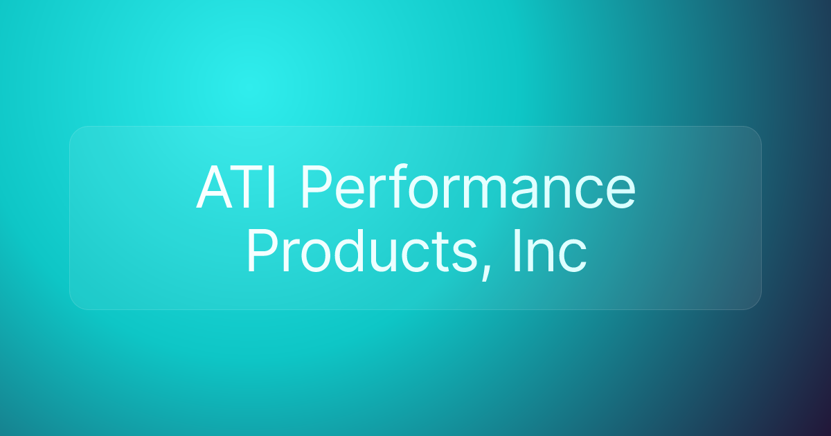 ATI Performance Products, Inc
