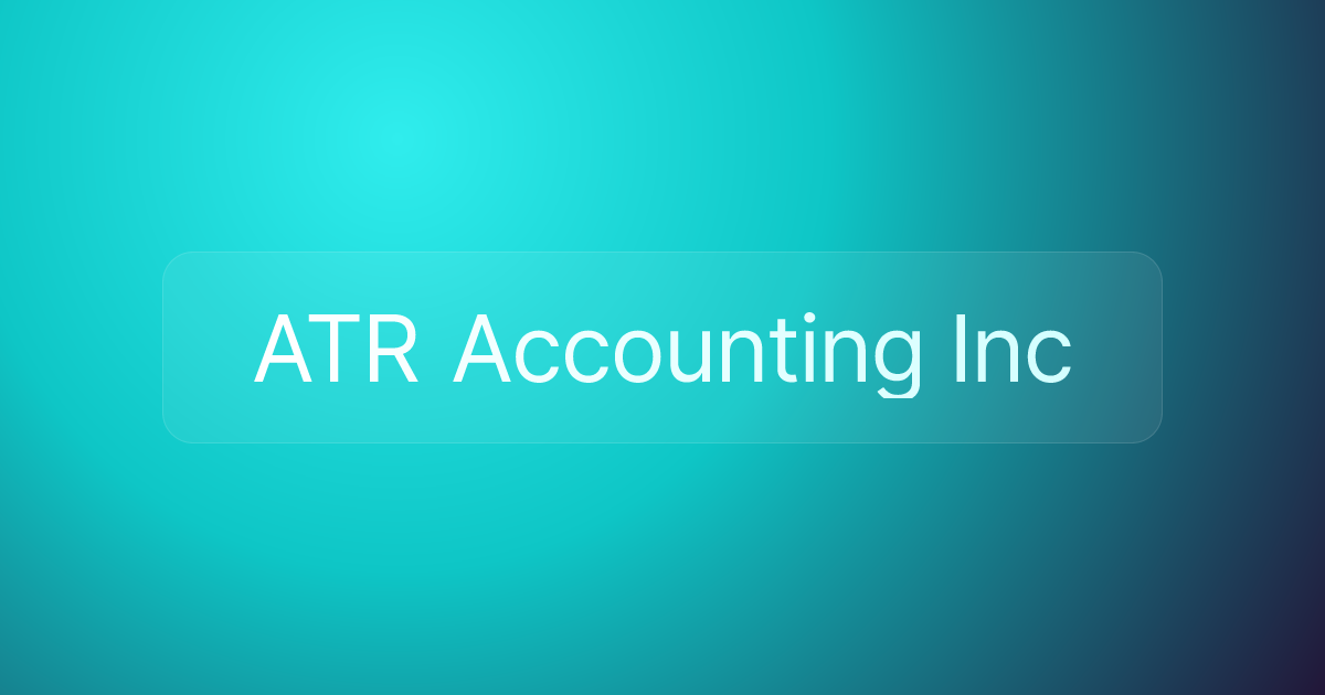 ATR Accounting Inc