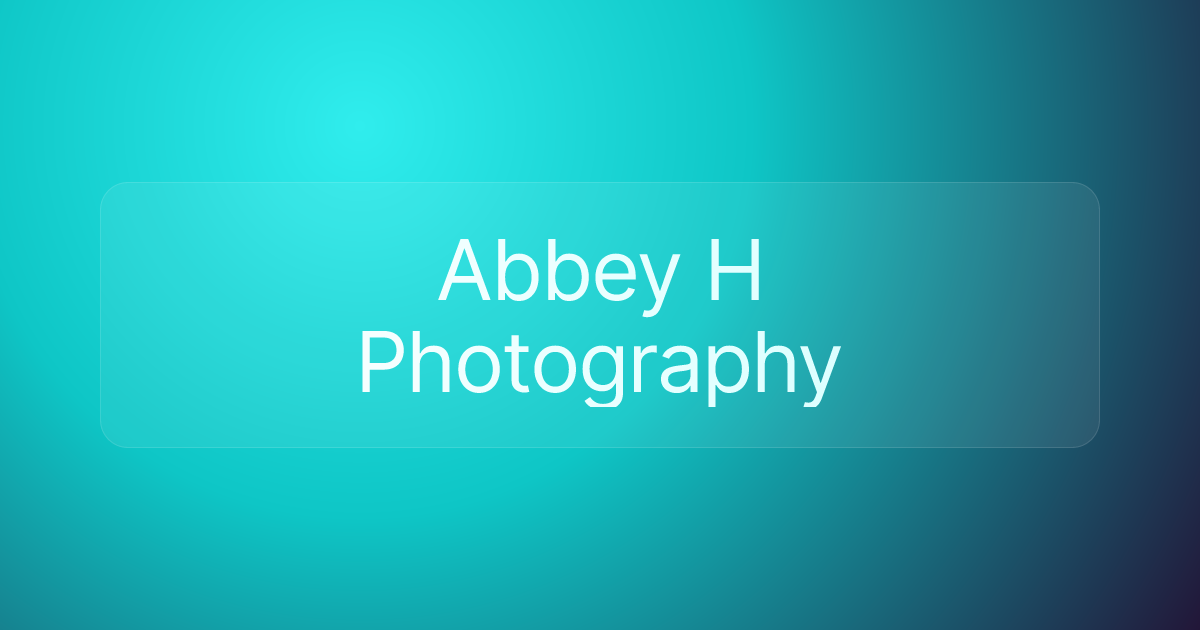 Abbey H Photography