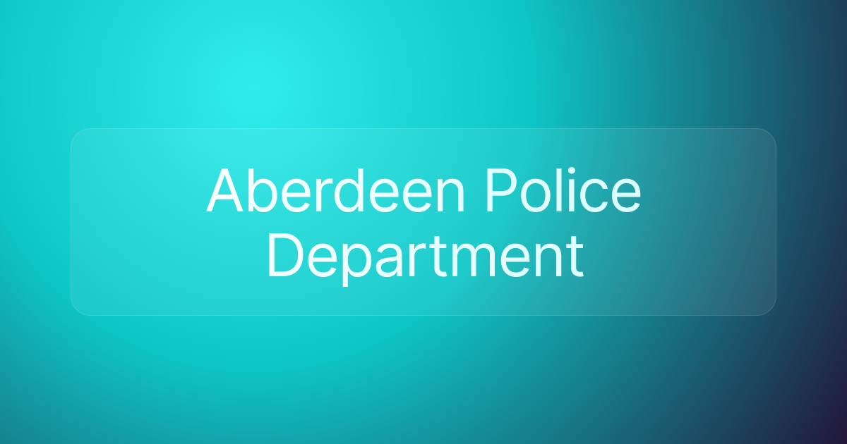 Aberdeen Police Department