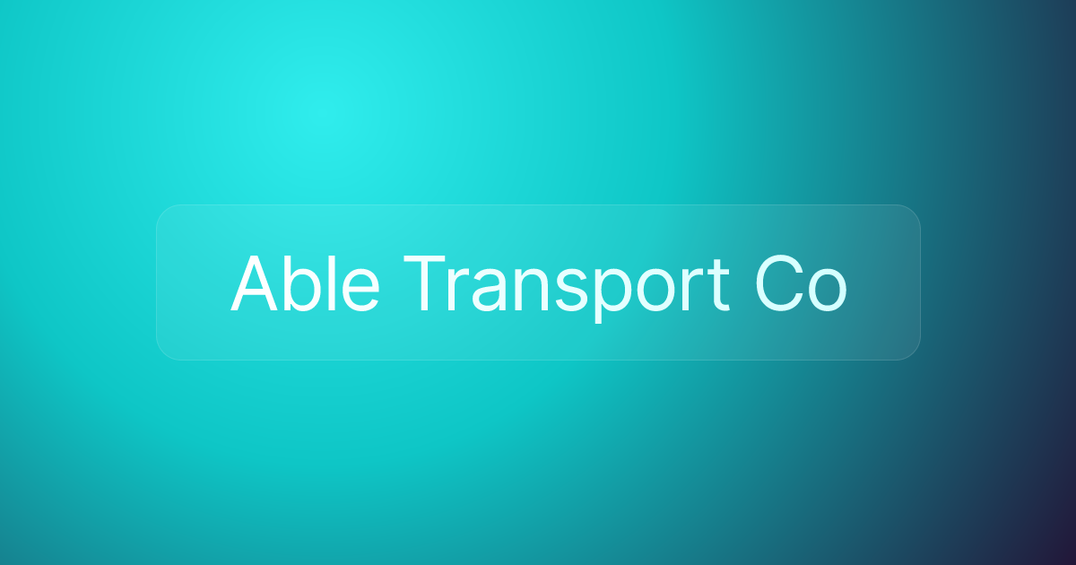 Able Transport Co