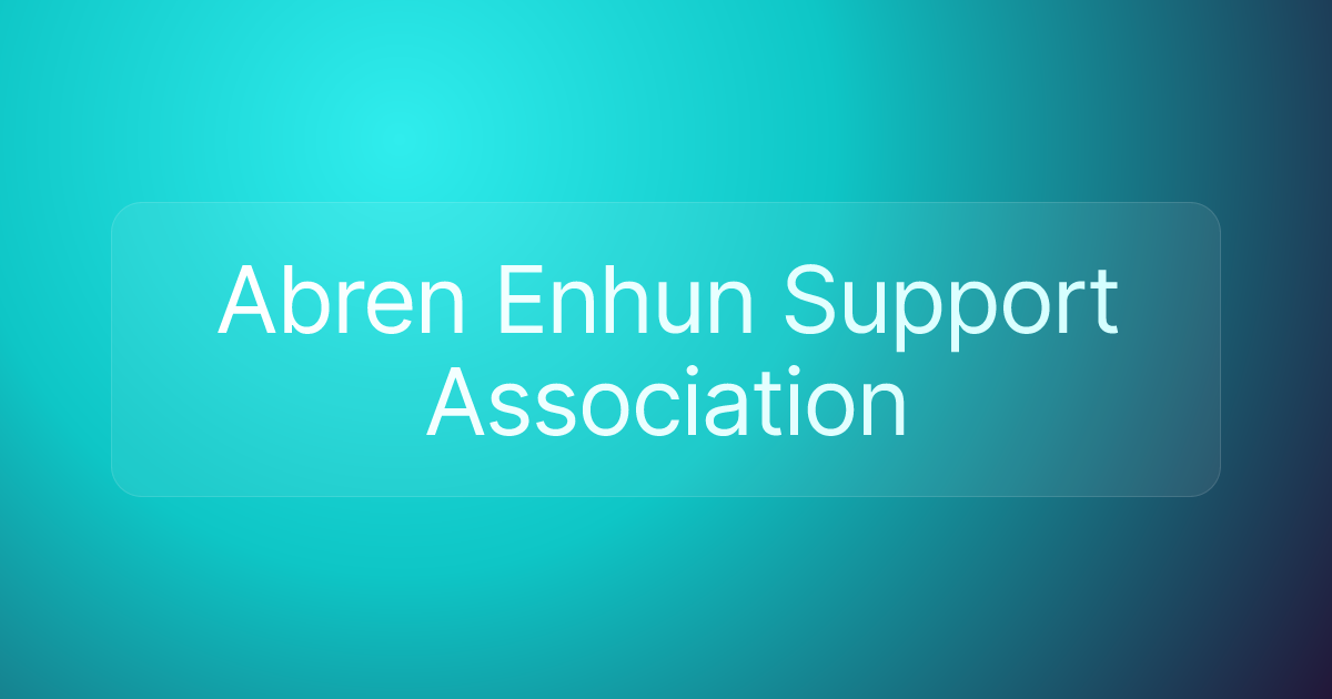 Abren Enhun Support Association